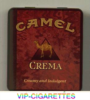 Camel Exotic Blends Crema cigarettes metal box
