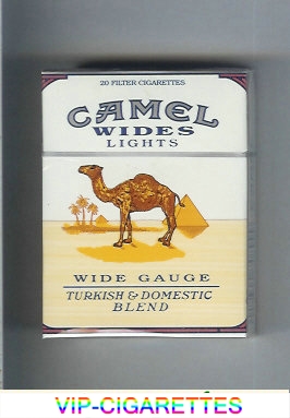 Camel Wides Lights Wide Gauge Turkish Domistic Blend cigarettes hard box