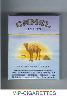 Camel with sun Smooth American Blend Lights cigarettes king size hard box