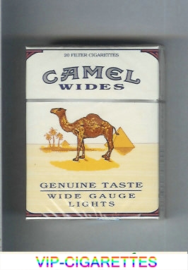 Camel Wides Lights Genuine Taste Wide Gauge cigarettes hard box