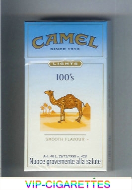 Camel Lights Smooth Flavour 100s cigarettes hard box