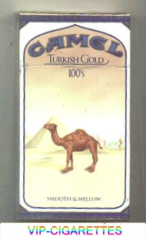 Camel Turkish Gold 100s cigarettes hard box
