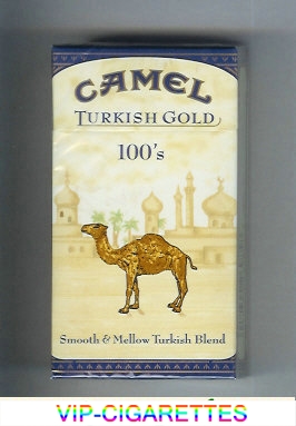 Camel Turkish Gold Smooth Mellow Turkish Blend 100s cigarettes hard box