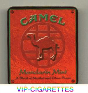 Camel Exotic Blends Mandarin Mint cigarettes metal box