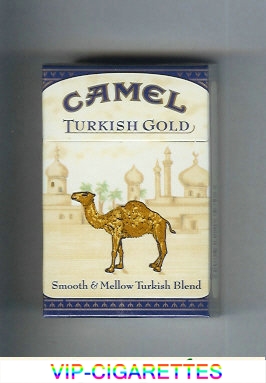 Camel Turkish Gold Smooth & Mellow Turkish Blend cigarettes hard box