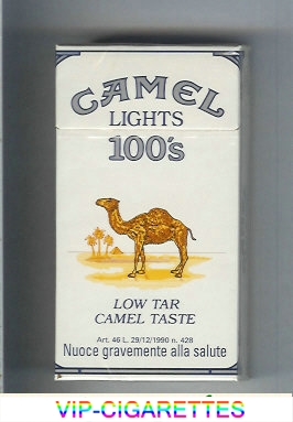 Camel Lights Low Tar Camel Taste 100s cigarettes hard box