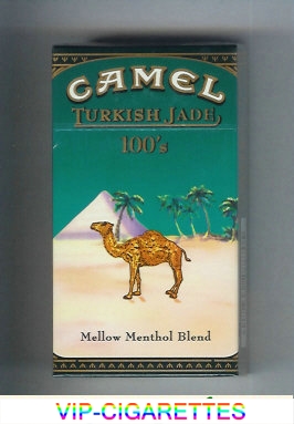 Camel Turkish Jade Mellow Menthol Blend 100s cigarettes hard box