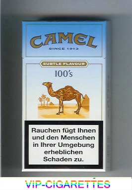 Camel Subtle Flavour Lights 100s cigarettes hard box