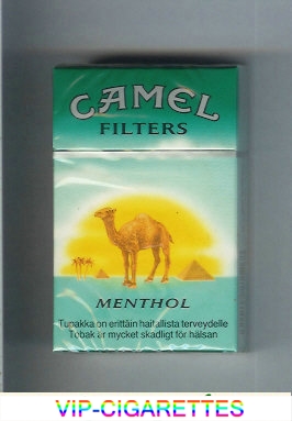 Camel with sun Menthol Filters cigarettes hard box