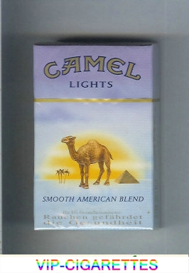 Camel with sun Smooth American Blend Lights cigarettes hard box