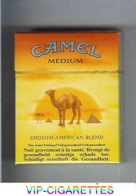 Camel with sun Smooth American Blend Medium cigarettes king size hard box