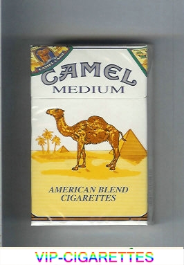 Camel Medium American Blend cigarettes hard box