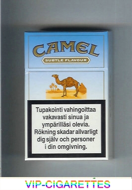 Camel Subtle Flavour Lights cigarettes hard box