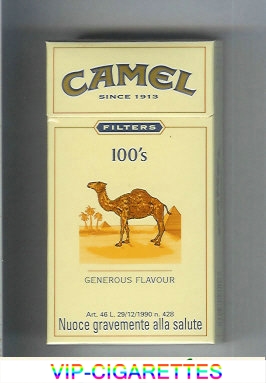 Camel Filter Generous Flavour 100s cigarettes hard box