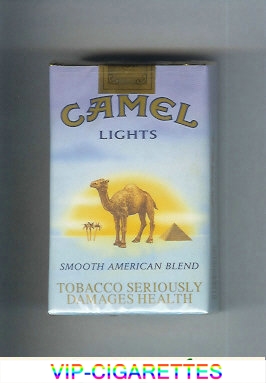 Camel with sun Smooth American Blend Lights cigarettes soft box