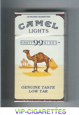 Camel Lights 99s cigarettes hard box