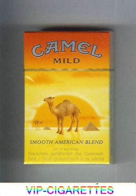 Camel with sun Smooth American Blend Mild cigarettes hard box