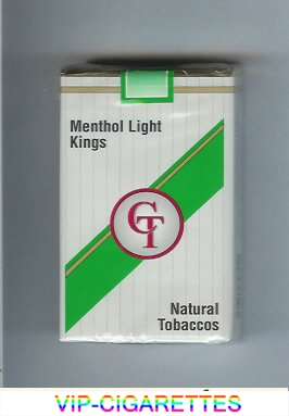 CT Menthol Light cigarettes natural tobaccos