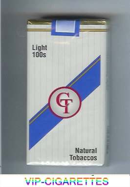 CT light 100s cigarettes natural tobaccos