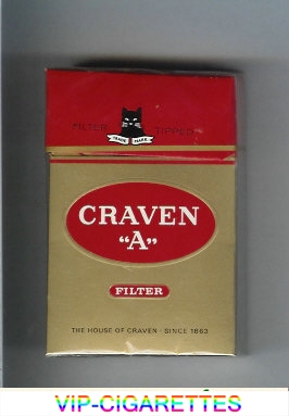 Craven A filter cigarettes