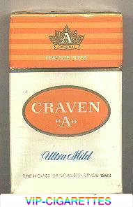 Craven A Ultra Mild cigarettes