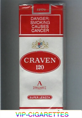 Craven 120 Super Length cigarettes