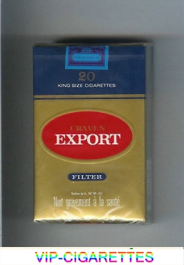 Craven Export filter cigarettes