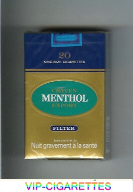 Craven Export Menthol cigarettes