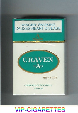 Craven A Menthol cigarettes