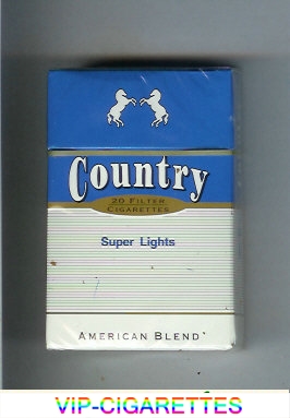 Country Super Lights American Blend cigarettes