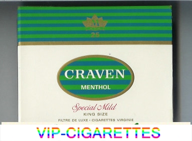 Craven Menthol Special Mild cigarettes king size