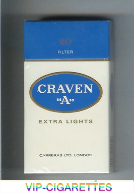 Craven A Extra Lights cigarettes