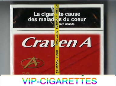 Craven A 25 cigarettes king size