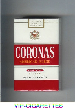 Coronas American Blend cigarettes filter king size