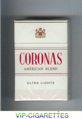 Coronas Ultra Lights cigarettes American Blend