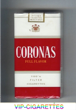 Coronas Full Flavor 100s filter cigarettes