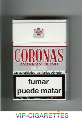 Coronas Silver cigarettes American Blend