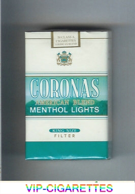 Coronas Menthol Lights cigarettes American Blend