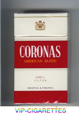 Coronas American Blend 100s filter cigarettes