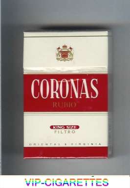 Coronas Rubio cigarettes