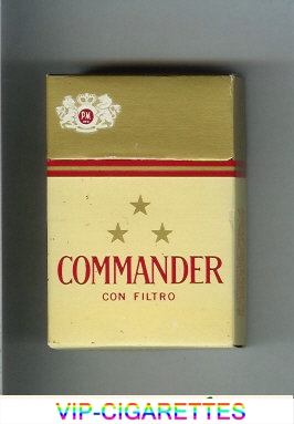 Commander Con Filtro cigarettes gold