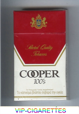 Cooper 100s cigarettes Select Quality Tobaccos