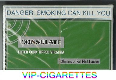 Consulate cigarettes Rothmans of Pall Mall.London