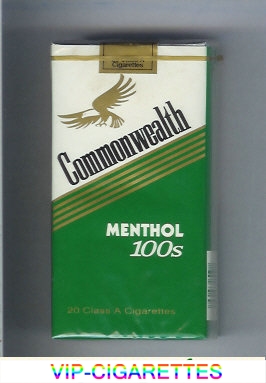 Commonwealth Menthol 100s cigarettes