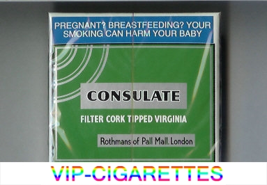 Consulate Rothmans of Pall Mall London cigarettes