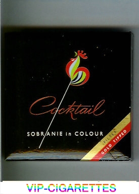 Cocktail cigarettes Sobranie in Colour