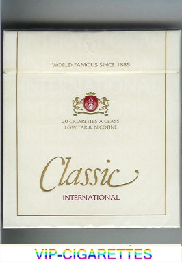 Classic International cigarettes 100s