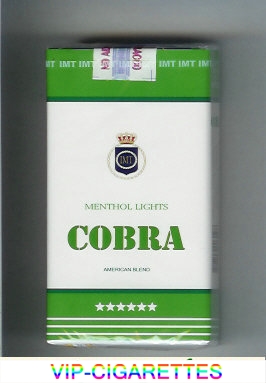 Cobra Menthol Lights American Blend cigarettes long