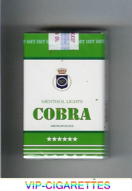 Cobra Menthol Lights cigarettes American Blend