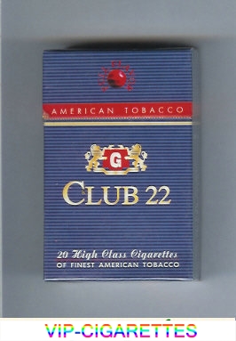 Club 22 cigarettes Full Flavor American Tobacco Greece